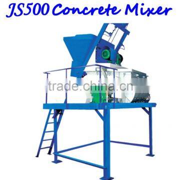 manual press brick block machine HYM-JS500 concrete mixer