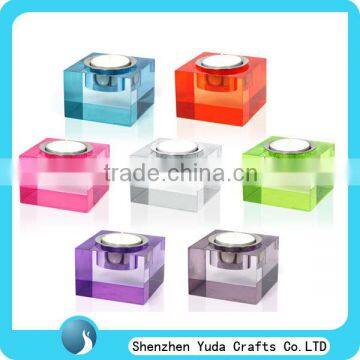 Affordable price factory price clear acrylic candle holders wedding decoration candle wholesale