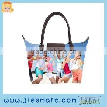 tote bag sublimation printed lady handbag digital printing MOQ FREE