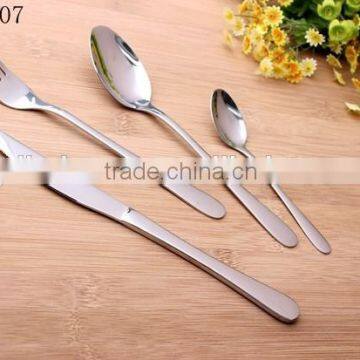 Rustic Hand Polish Stainless Steel Flatware Set - KX-S107