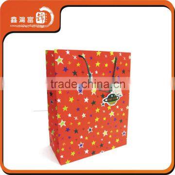 Cheapest fashion beautiful custom paper bag for chrismas gift