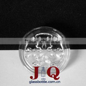 Round Glass Candleholder Plate