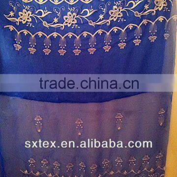 The modern embroider voile curtain sheer fabric for window