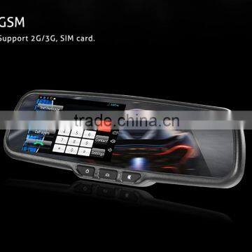 5'' rearview mirror gps wireless camera with gps bluetooth camera