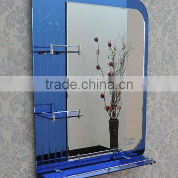 hall bathroom mirror art craftwork mirror hinger mirror engrave double layer shelf mirror