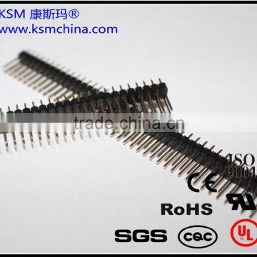 2.54mm double row pin male header connector (pin length14mm)