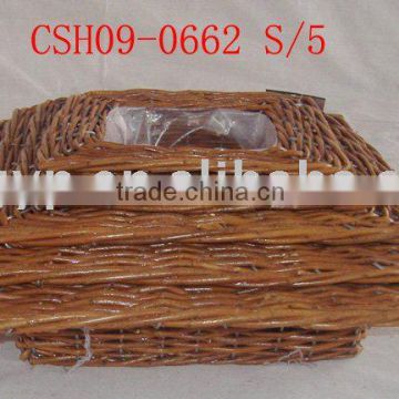 willow basket for garden or plant