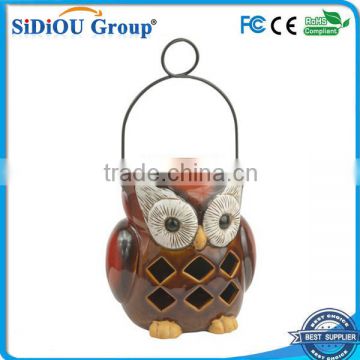 new design mini solar lantern ceramic lantern