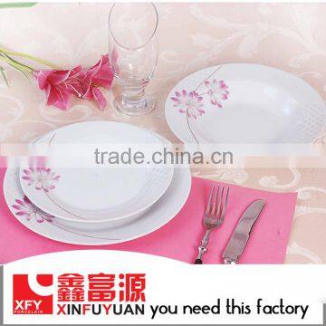 China wholesale porcelain round shape dinnerware set