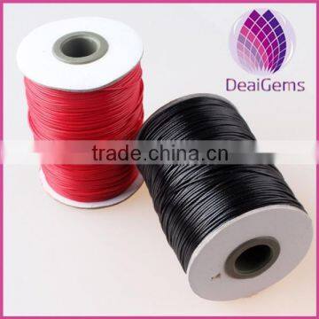 1mm wide waxed cotton round cord in wholesale