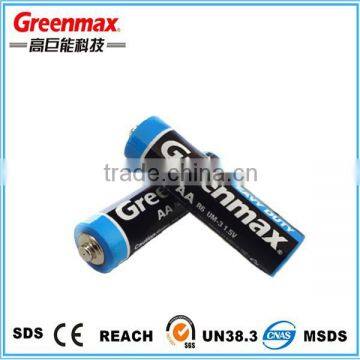 1.5 Volts Battery--Greenmax R6 Battery