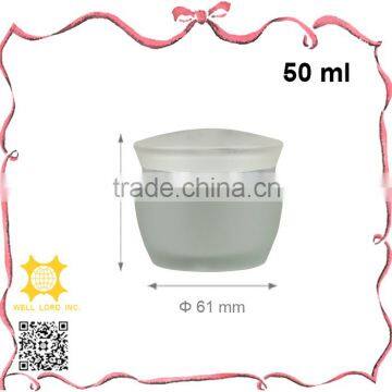 5ml Chic Silver Plastic Cap Refillable Matte Glass Jar photo-6