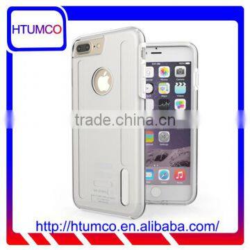 2016 Mobile Phone Case Double Layer Transparent PC Case for Apple IPhone 7 Plus(5.5")