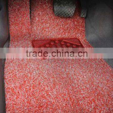 100%PVC transparent coir car mat