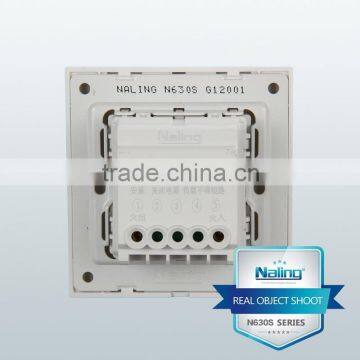 Wenzhou Manufacturer Pure White With Silver Ring Fan Dimmer Switch photo-3