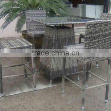 Luxury Rattan Aluminium Bar Set