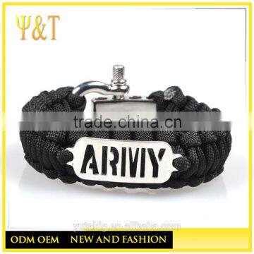 Jingli Jewelry custom logo football team paracord bracelets , army paracord survical bracelets(QS-002)