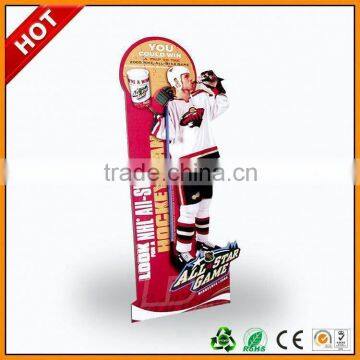 cardboard retail advertising display standee ,cardboard promotion standee ,cardboard promotion sale standee with tray