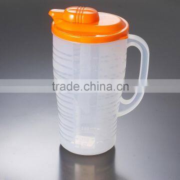 2L Plastic Drinking Ice Tea Jug With Lid and handle