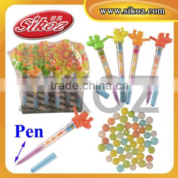 SK-T369 pen with whistle toy candy