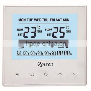 R301 Series Touch Screen 5+2 Day Programmable digital underfloor Heating Thermostat