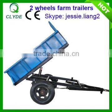 Best quanlity double wheel semi axle trailer for sale