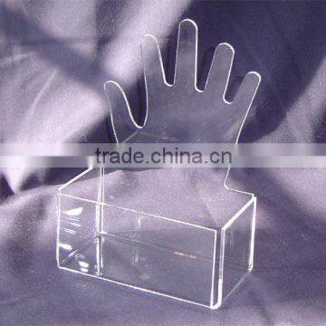 acrylic sign holder-Hand Shaped ring Holder display