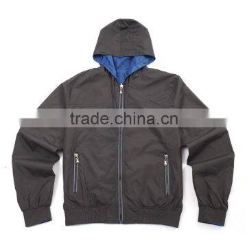 Double-sided wearing hooded jacket