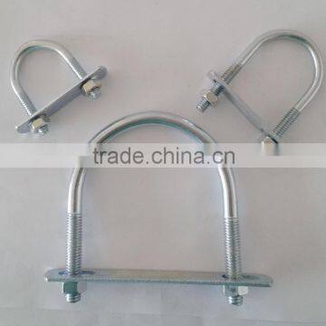 China factory u bolt, fastener bolt with washer and nut, bolt u shape