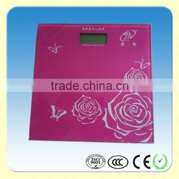 healthgenie pink digital weighing scale / body fat human scale