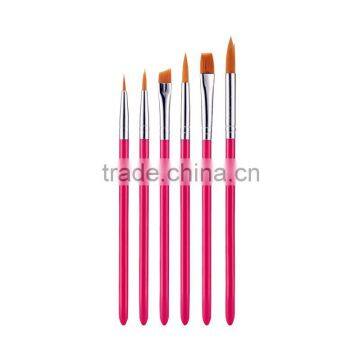 high quality watercolor painting brush with nylon hair short plastic handle cheap price