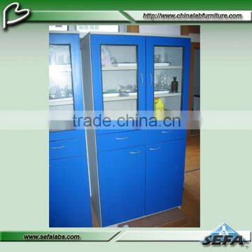 Laboratory Tall Solid Wood Furniture Storage Cabinet for Sale