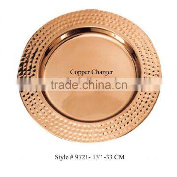 Copper Charger Plate