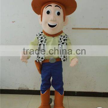 In stock toy story woody mascot costume/movie mascot costume