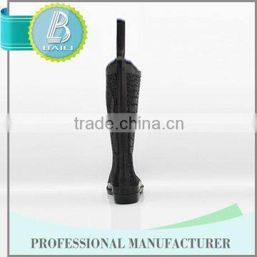 Famouse Brand Useful 100% Natural Rubber Cheap Cow Print Rain Boots photo-2