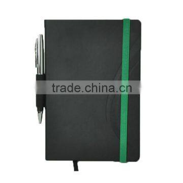 New Gift Diary PU Leather Cover Notebook With Elastic Band