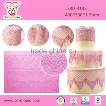 Sugar gumpaste silicone lace mat for cake