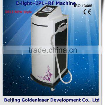 www.golden-laser.org/2013 New style E-light+IPL+RF machine vacuum blackhead remover