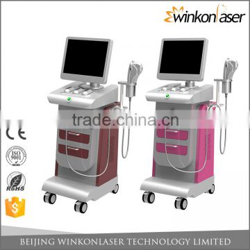 FDA handle shots 5000/10000 15 inch ultrasound wrinkle removal hifu machine for anti-puffiness/skin tightening/wrinkle remover