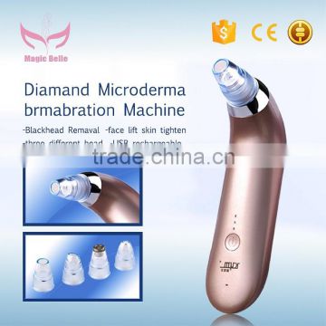 Big sale Diamond peeling home portable blackhead remover tool micro dermabrasion machine with CE