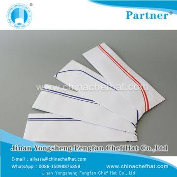 8.2cm Height Paper Forage Hat (double Red Strip) photo-4