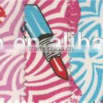 2015 Newest Zebra Printed Satin Luggage Fabric With Foam Backing photo-3