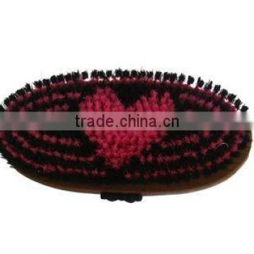 Bamboo back body horse brush with pp bristles