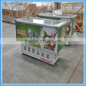 glass door commercial ice cream freezer / commercial refrigerator / cooler display