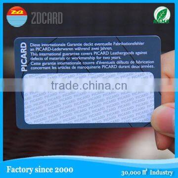 RFID Printed Plastic Card