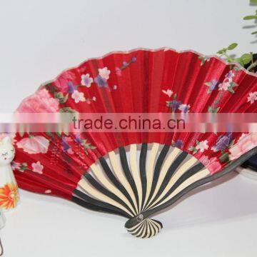 2015 the best selling high quality wave ribs dragon bamboo fan fabric bamboo fan from manufacture