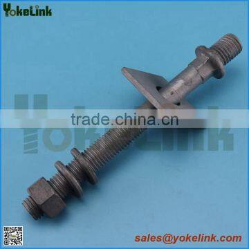 Broad Range Carbon Steel HDG Line Post Stud 5/8'' X7 1/2'' photo-4