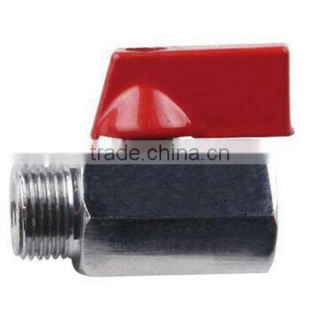 Mini Ball Valve With Size of 1/4" 3/8"1/2" ,brass Chrome Planted photo-5