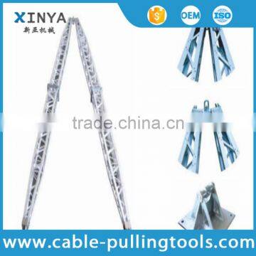 Aluminum alloy A-shape lattice gin pole for erection tower