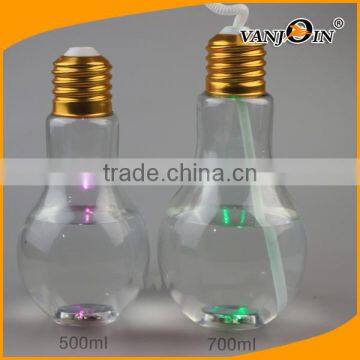 Big Mouth 500ml 700ml Colorful LED The Light Bulb Shape Cup for Juice photo-1